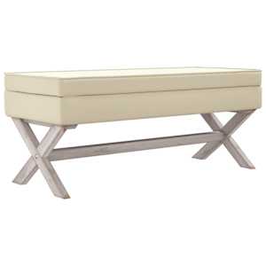 Stolička s úložným prostorem 110 x 45 x 49 cm len - obrázek 2