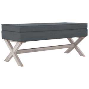 vidaXL panipaigaga pink, tumehall, 110 x 45 x 49 cm, samet
