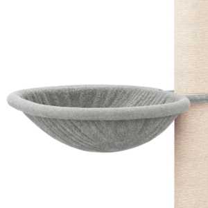 Škrabadlo pro kočky se sisalovými sloupky světle šedé 94,5 cm - obrázek 6