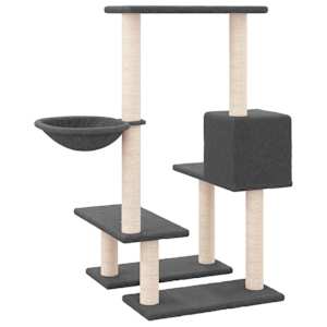 Škrabadlo pro kočky se sisalovými sloupky tmavě šedé 94,5 cm - obrázek 5