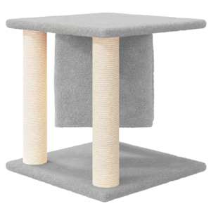 Škrabadlo pro kočky se sisalovými sloupky světle šedé 37 cm - obrázek 4