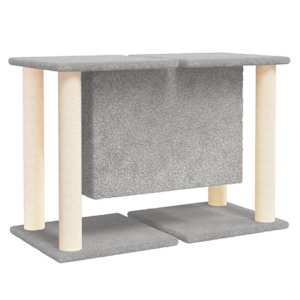 Škrabadlo pro kočky se sisalovými sloupky světle šedé 50 cm - obrázek 5