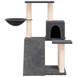 Škrabadlo pro kočky se sisalovými sloupky tmavě šedé 82 cm - obrázek 3
