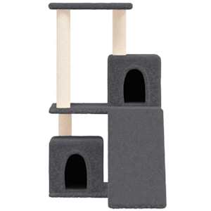 Škrabadlo pro kočky se sisalovými sloupky tmavě šedé 82 cm - obrázek 3
