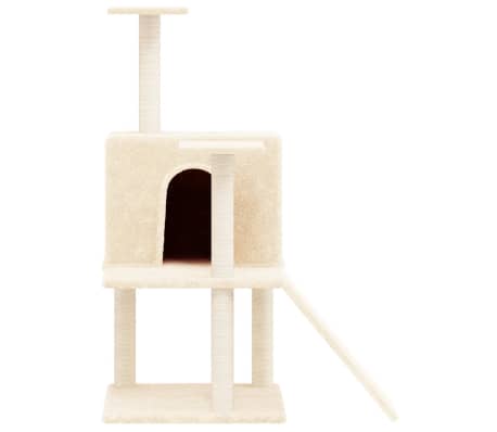 vidaXL Kattenmeubel met sisal krabpalen 109 cm cr&egrave;mekleurig
