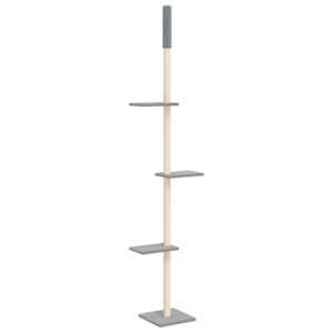 Kočičí strom ke stropu světle šedý 267,5–297,5 cm - obrázek 2