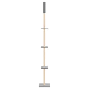Kočičí strom ke stropu světle šedý 267,5–297,5 cm - obrázek 4