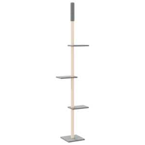 Kočičí strom ke stropu světle šedý 267,5–297,5 cm - obrázek 5