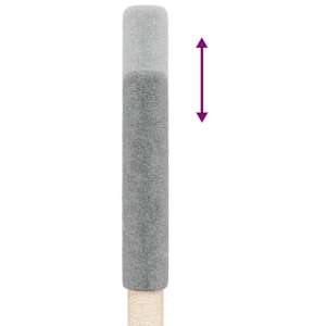 Kočičí strom ke stropu světle šedý 258,5–284,5 cm - obrázek 7