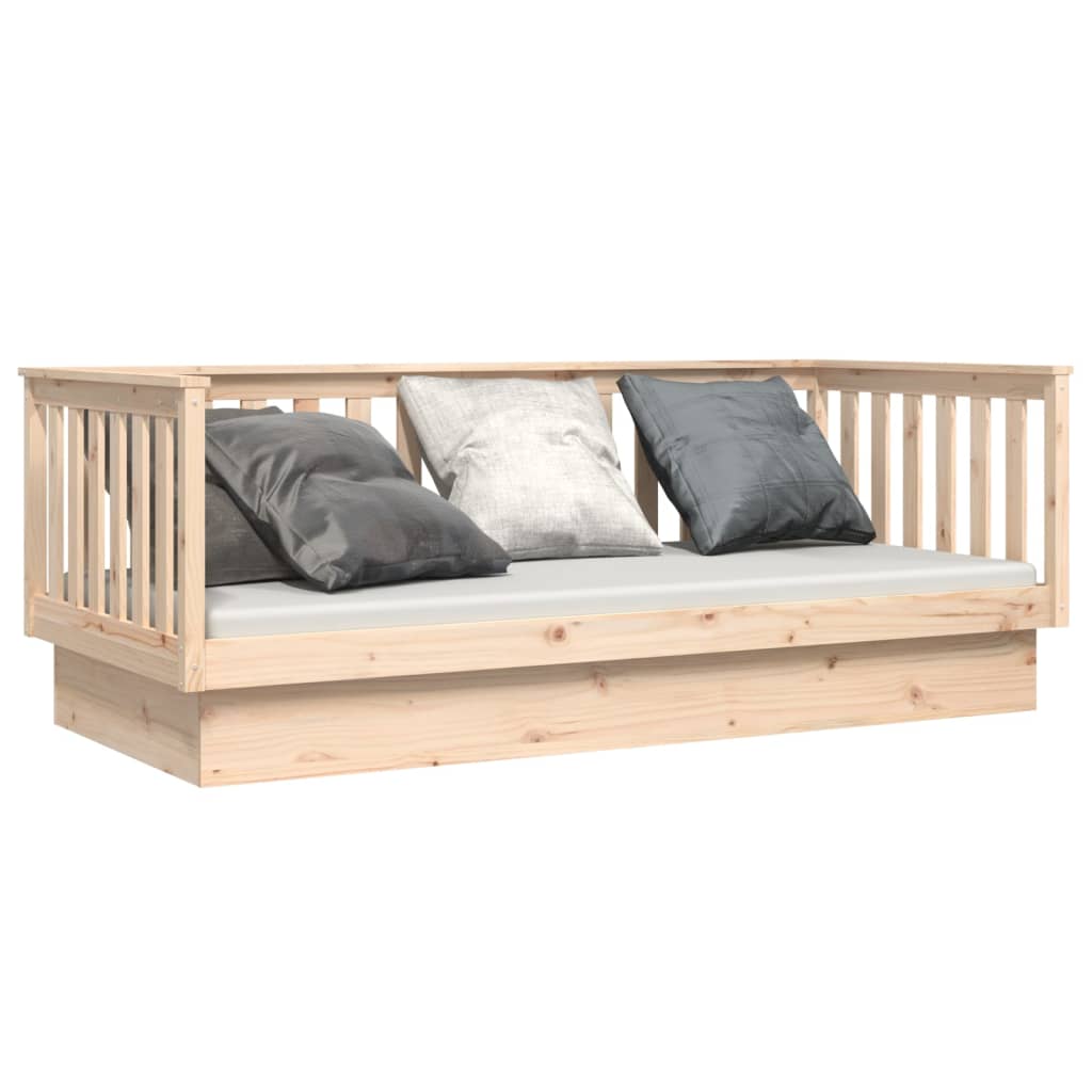 vidaXL Slaapbank zonder matras 100x200 cm massief grenenhout afbeelding