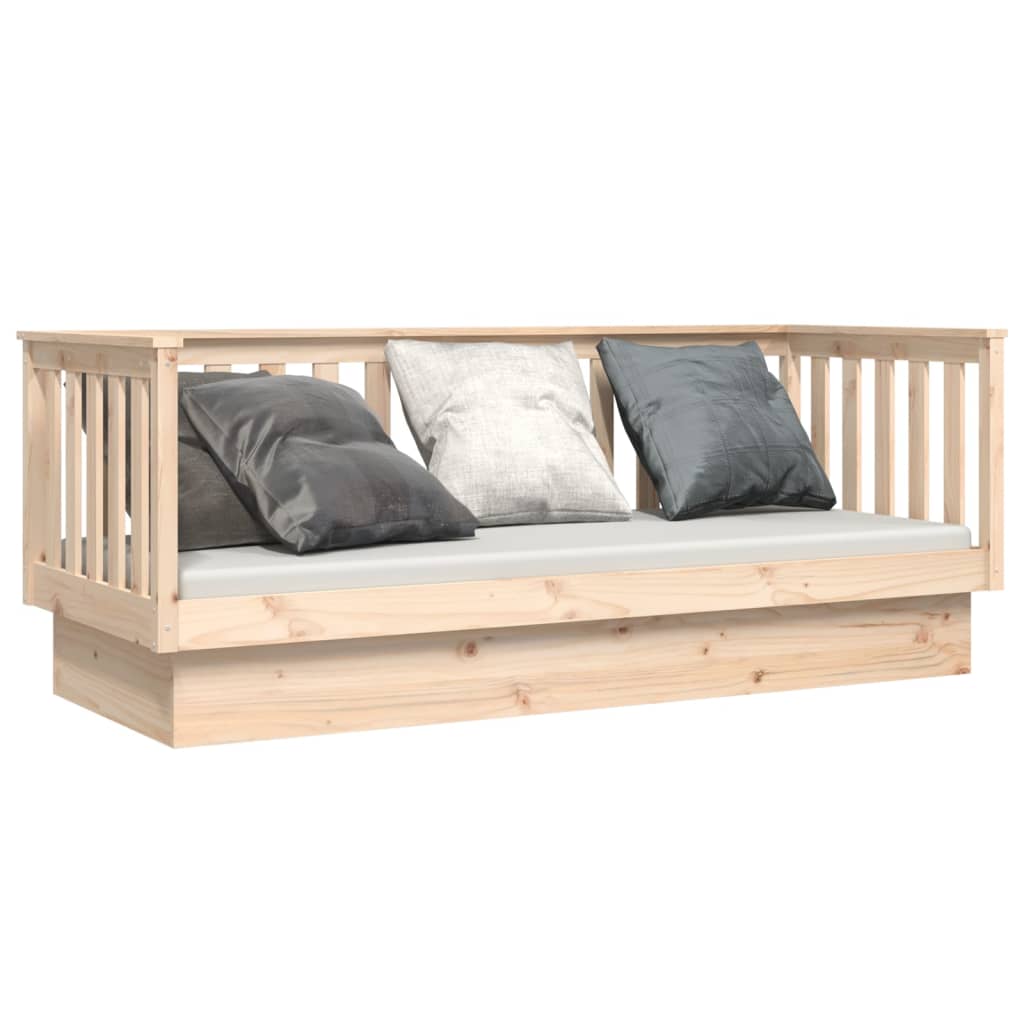 vidaXL Slaapbank zonder matras 90x190 cm massief grenenhout afbeelding