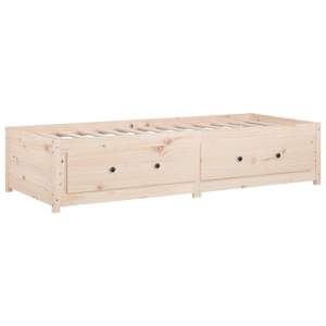 Válenda bez matrace 80 x 200 cm masivní borovice - obrázek 7
