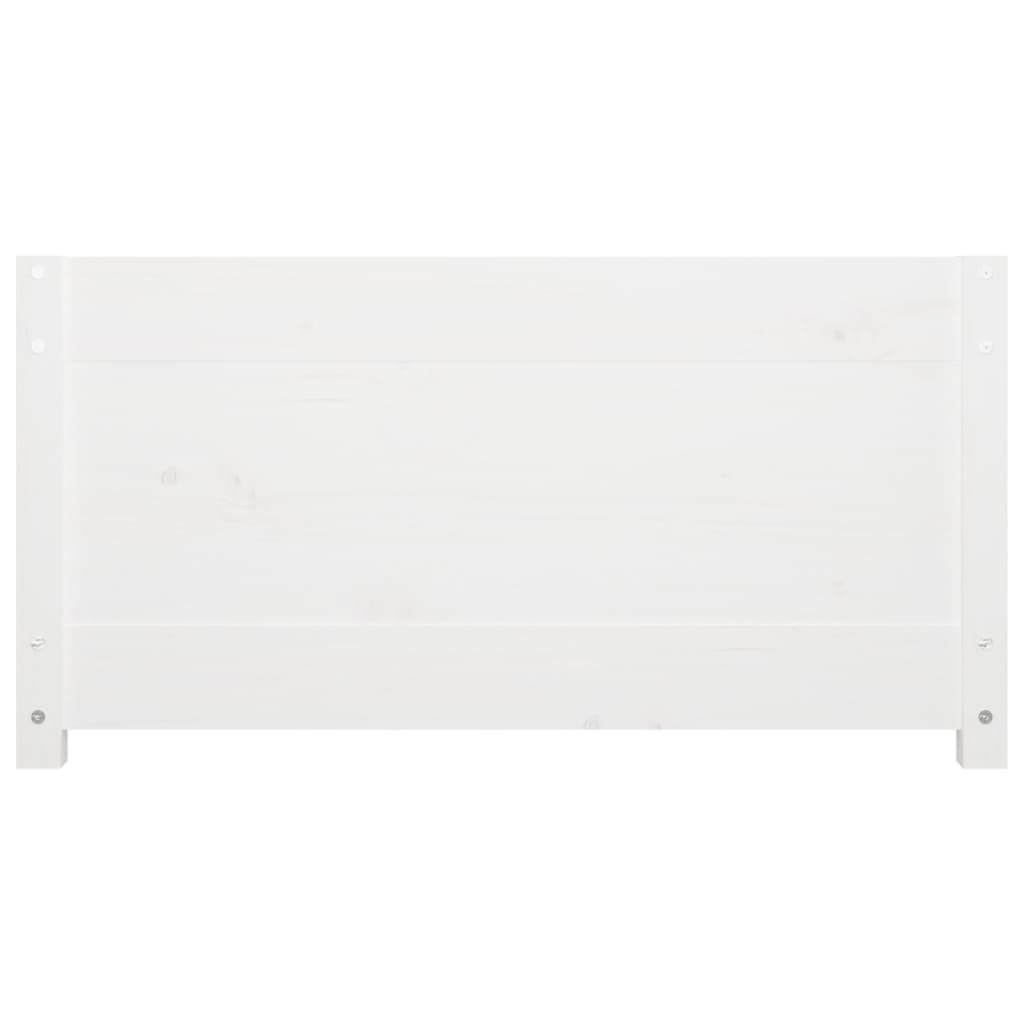 Tagesbett Weiß 80x200 cm Massivholz Kiefer-9