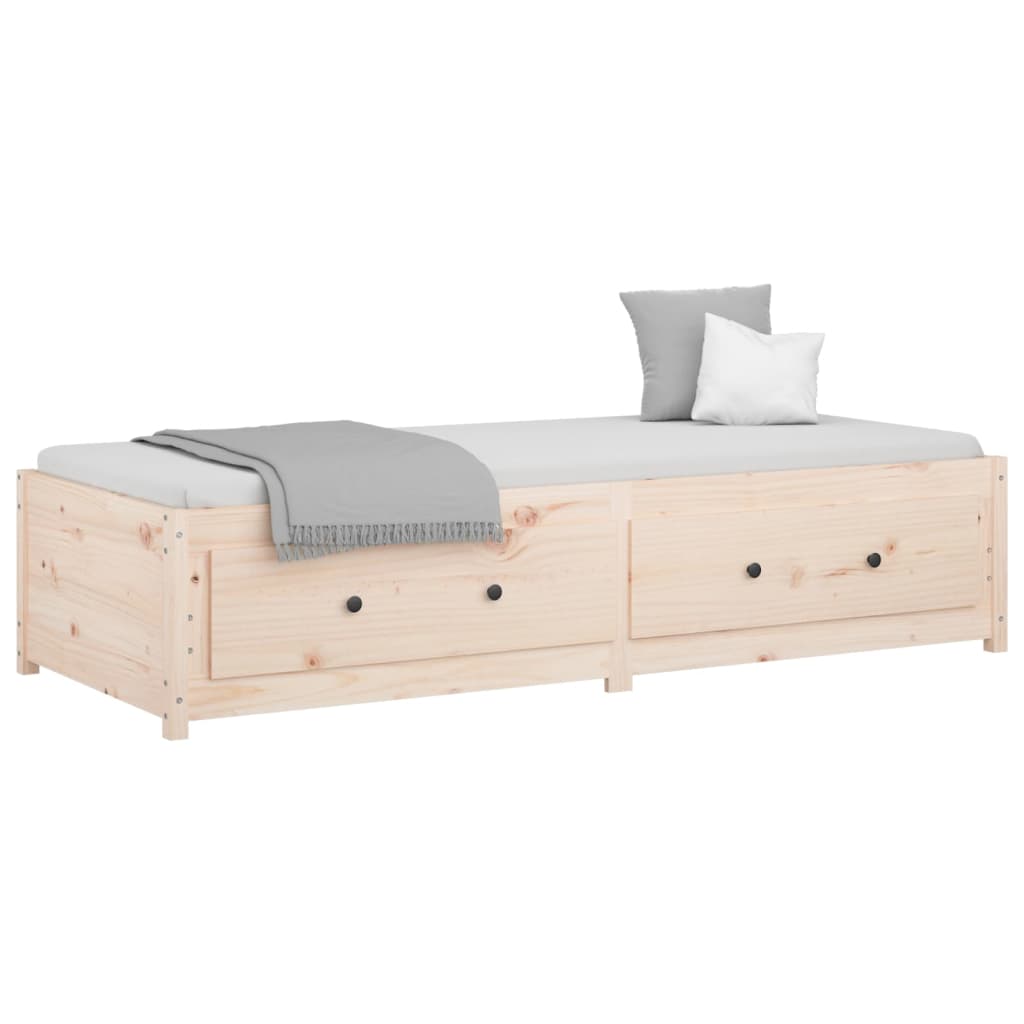 vidaXL Slaapbank 75x190 cm massief grenenhout afbeelding