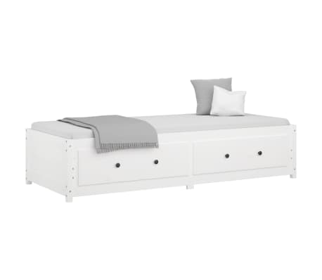 vidaXL Lit de jour sans matelas blanc 75x190 cm bois de pin massif