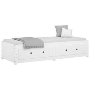 vidaXL Lit de jour sans matelas blanc 75x190 cm bois de pin massif