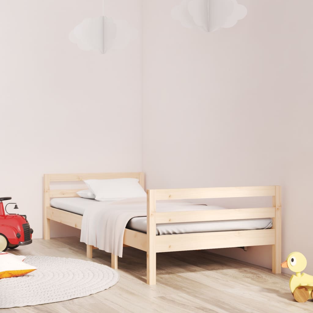 vidaXL Rama ka bez materaca, 90x190 cm, lite drewno sosnowe