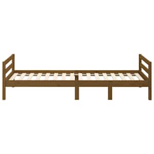 Rám postele medově hnědý 75 x 190 cm masivní borové dřevo - obrázek 6