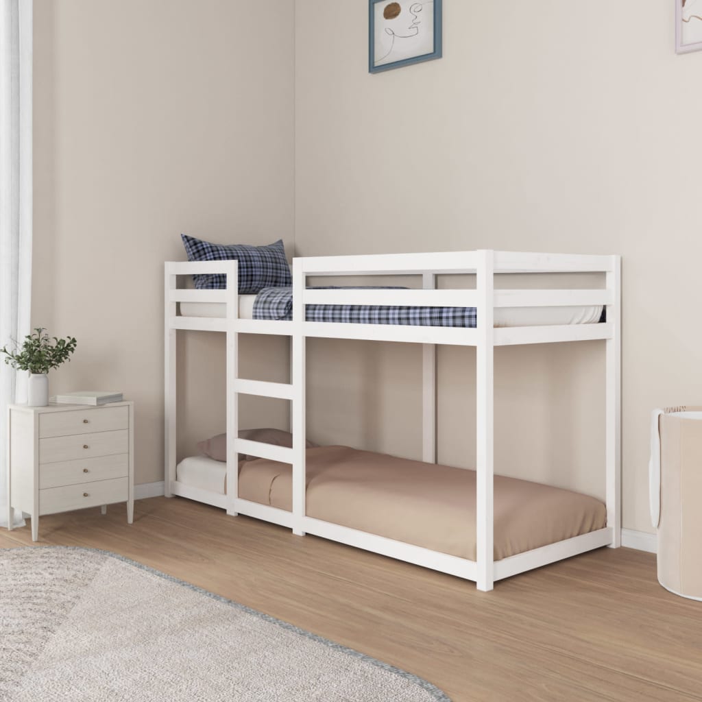Bunk Bed Bedroom Kids Bed Frame Children Twin Sleeper Solid Wood Pine vidaXL