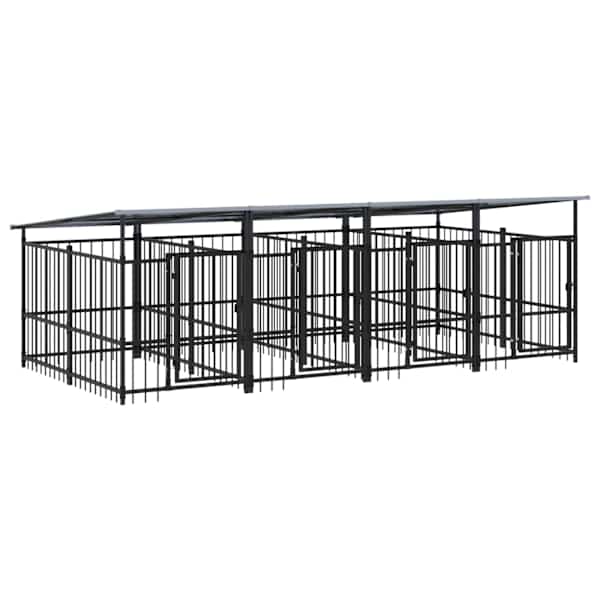 vidaXL koeraaedik katusega, teras, 7,51 m&sup2;
