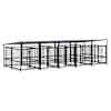vidaXL koeraaedik katusega, teras, 9,38 m&sup2;
