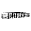 vidaXL koeraaedik katusega, teras, 13,14 m&sup2;