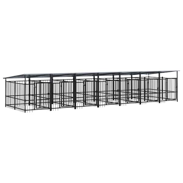 vidaXL koeraaedik katusega, teras, 13,14 m&sup2;