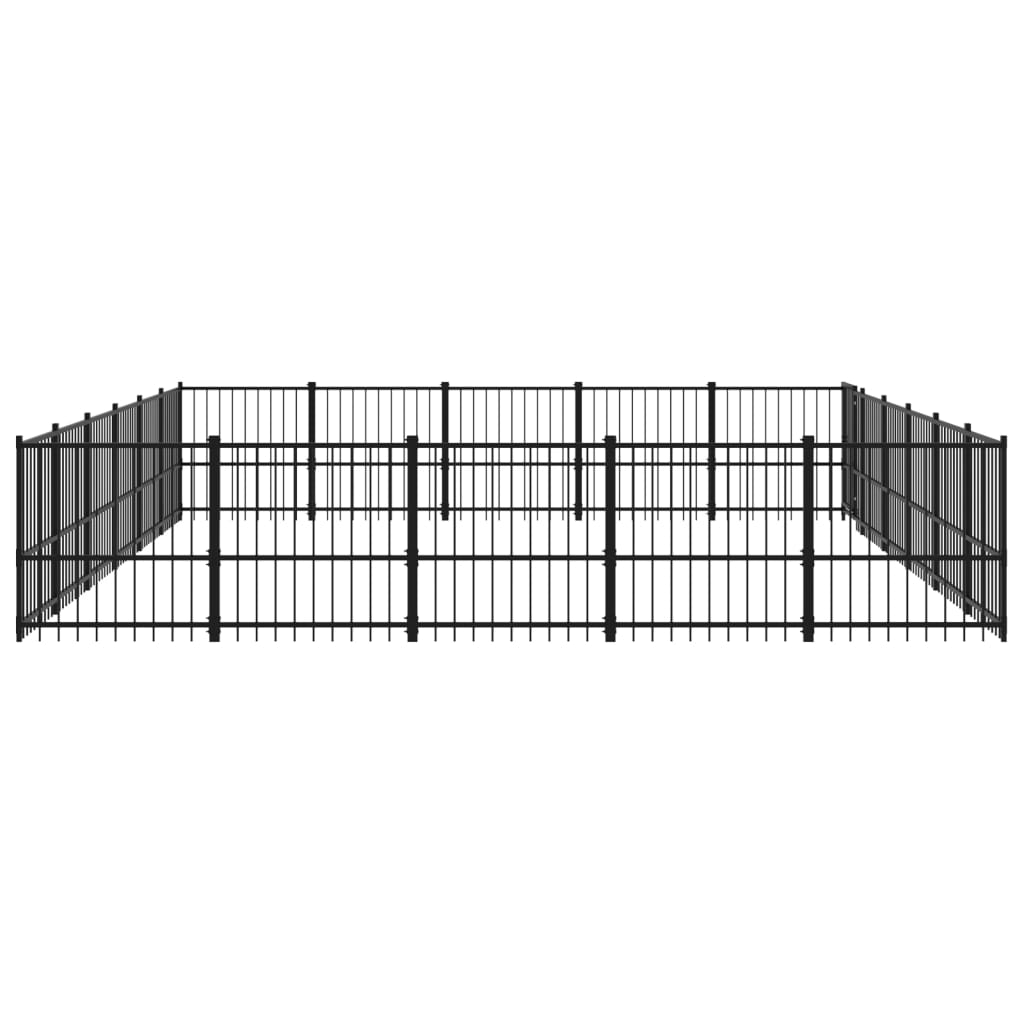 Outdoor-Hundezwinger Stahl 28,23 m² | Stepinfit