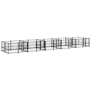Venkovní psí kotec ocel 18,77 m² - obrázek 2