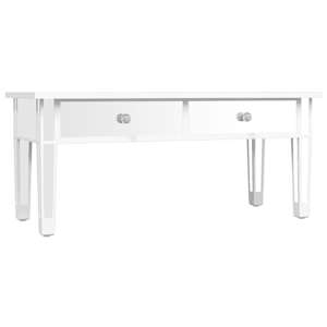 vidaXL peegel kohvilaud, 106 x 45 x 45 cm, tehispuit ja klaas