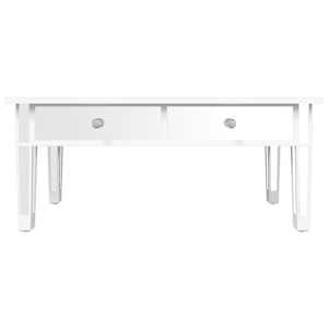 Zrcadlový konferenční stolek 106x45x45 cm kompozitní dřevo sklo - obrázek 6