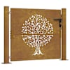 vidaXL aiav&auml;rav 100 x 75 cm corten terasest, puudisainiga