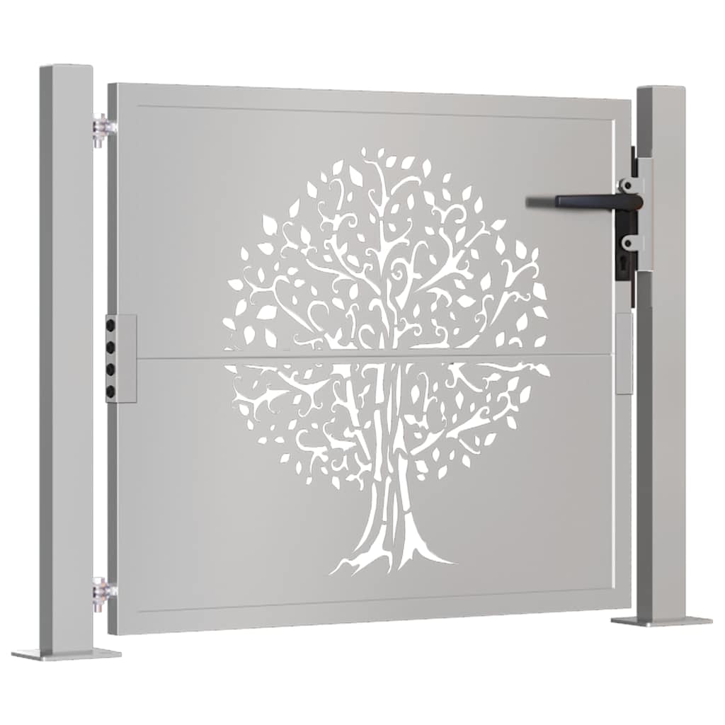 Thumbnail - vidaXL Gartentor 105x105 cm Cortenstahl Baum-Design