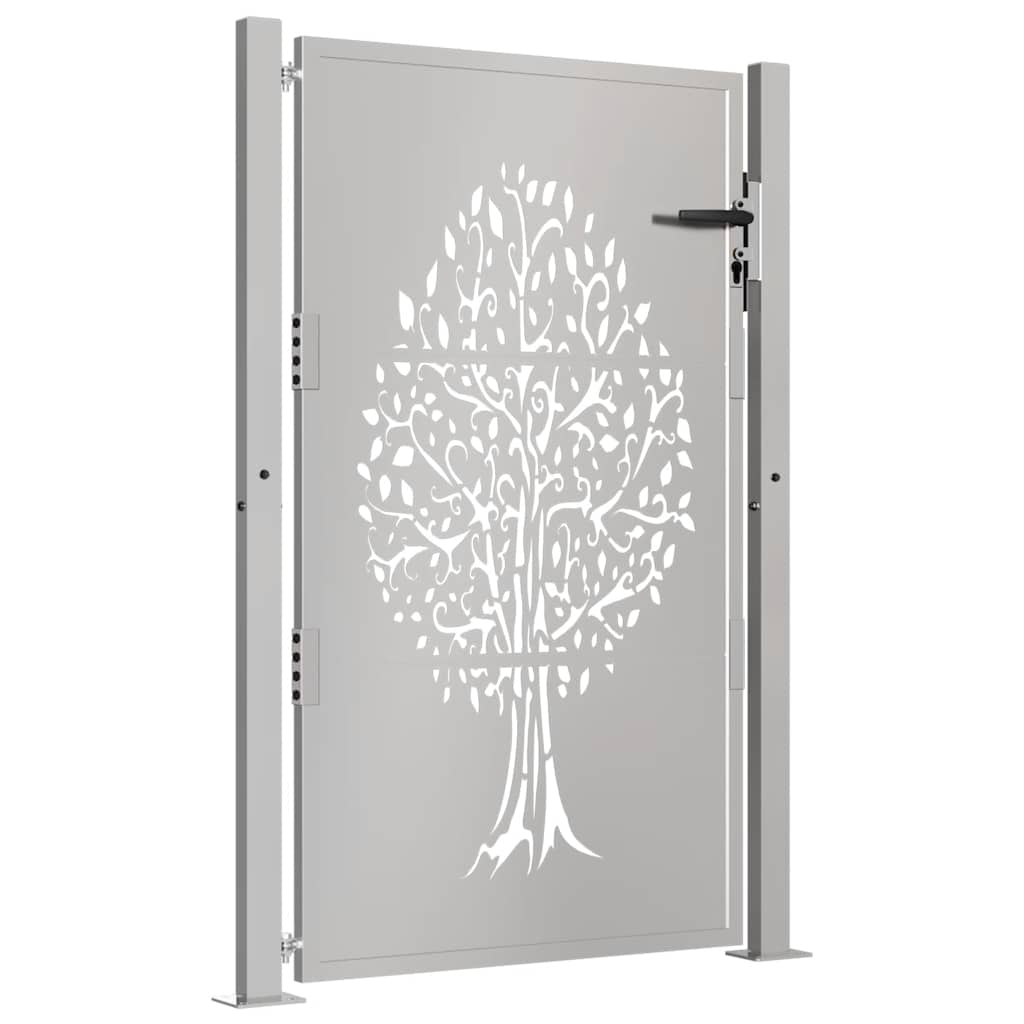 vidaXL Poort 105x155 cm boomontwerp cortenstaal afbeelding