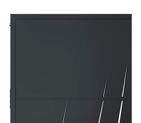 VidaXL Puerta De Jardín Acero Gris Antracita 105x125 Cm Los Más