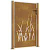 vidaXL aiav&auml;rav 100 x 125 cm corten terasest murukujundusega