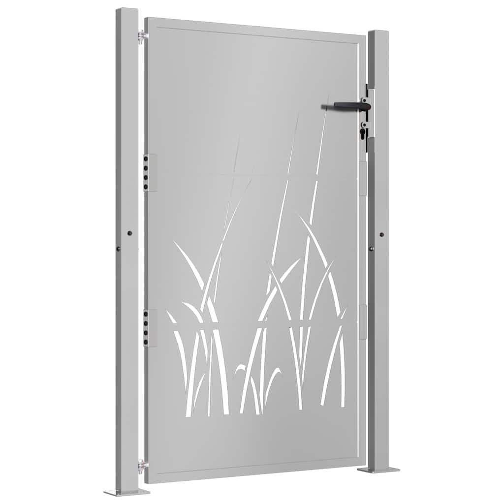 vidaXL fűmintás corten acél kerti kapu 105 x 130 cm