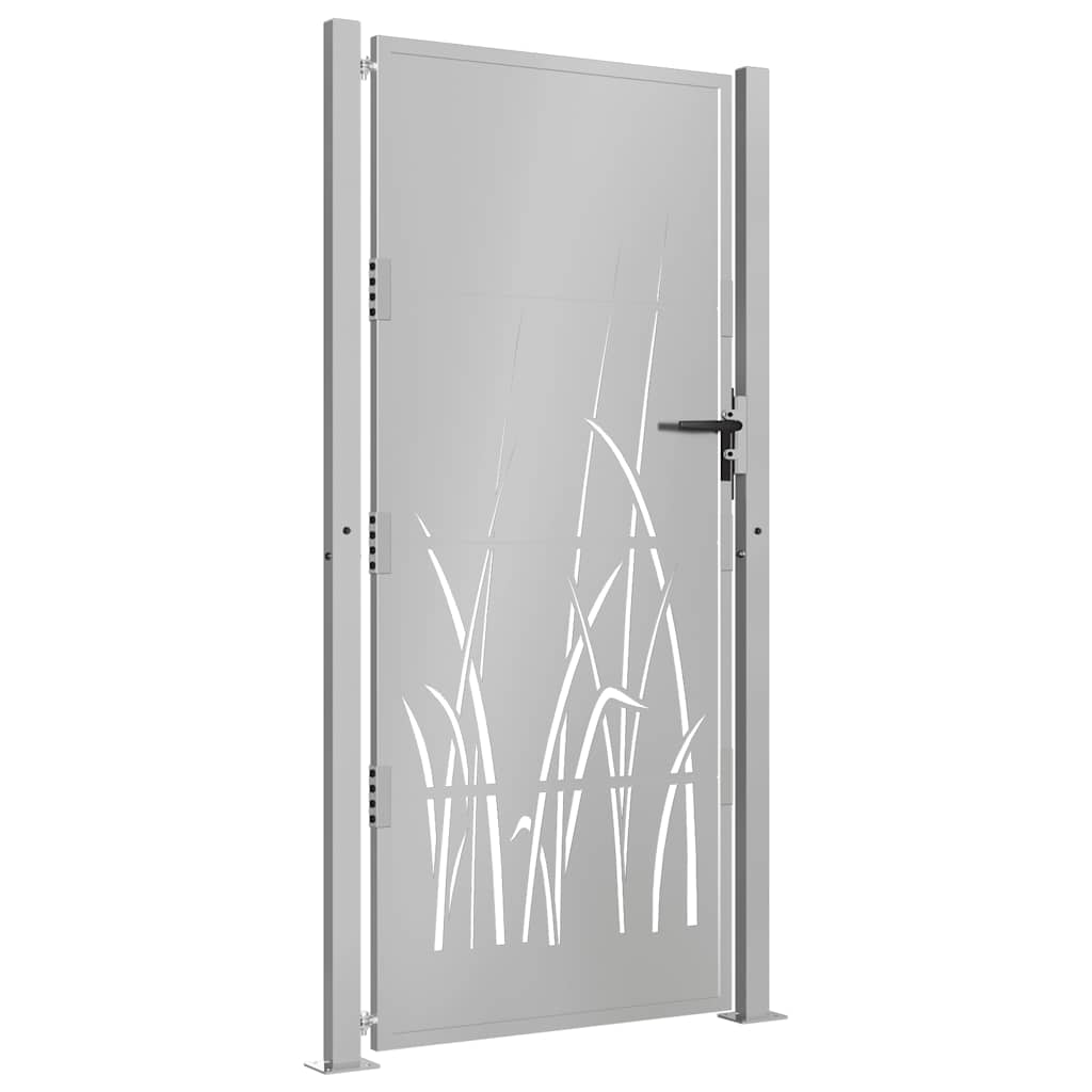 vidaXL Poort grasontwerp 105x205 cm cortenstaal afbeelding