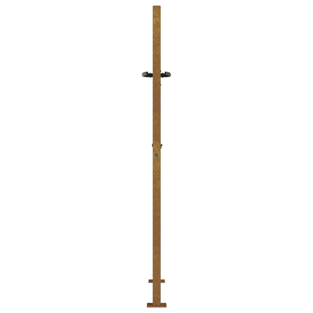 bambuszmintás corten acél kerti kapu 105 x 130 cm