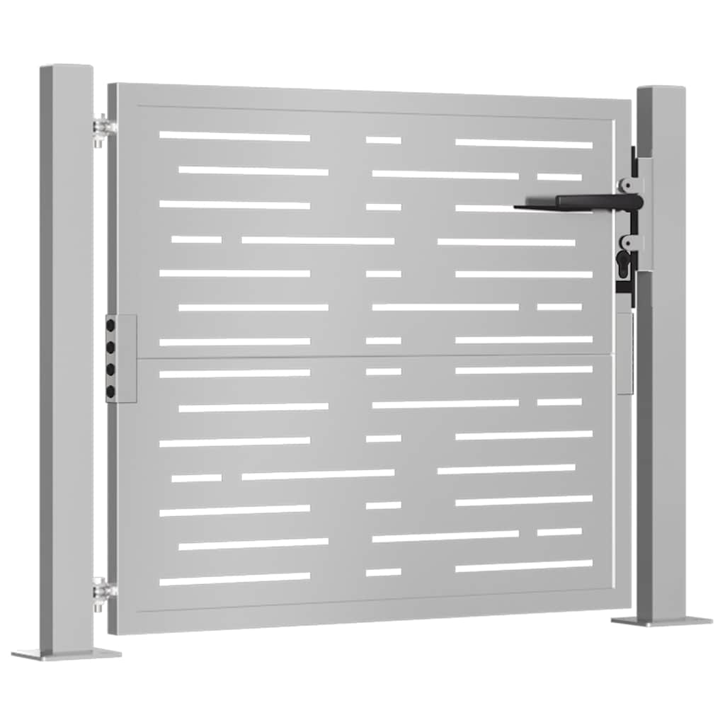 vidaXL Poort vierkant 105x80 cm cortenstaal afbeelding