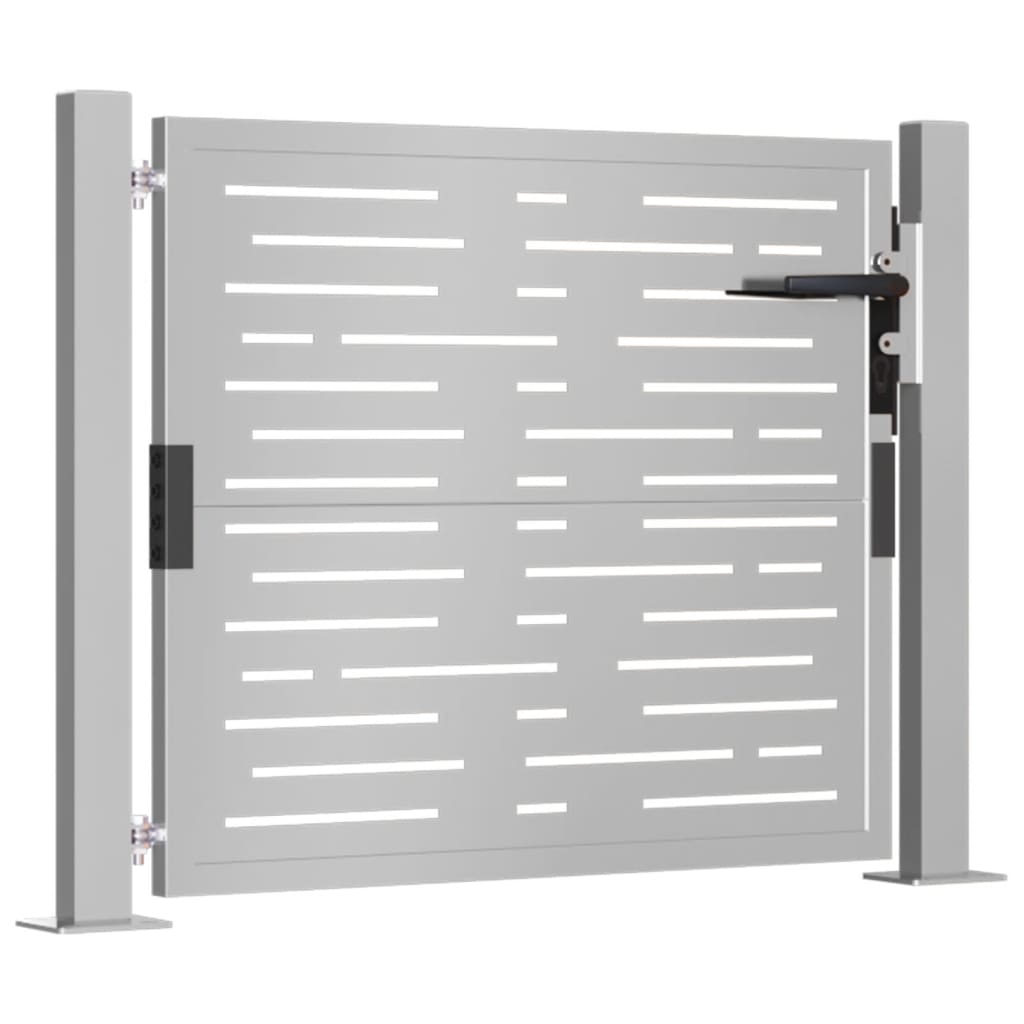vidaXL Záhradná brána 105x105 cm kortenová oceľ dizajn štvorca