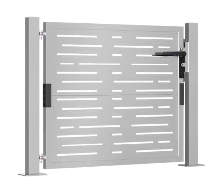 vidaXL Záhradná brána 105x105 cm kortenová oceľ dizajn štvorca