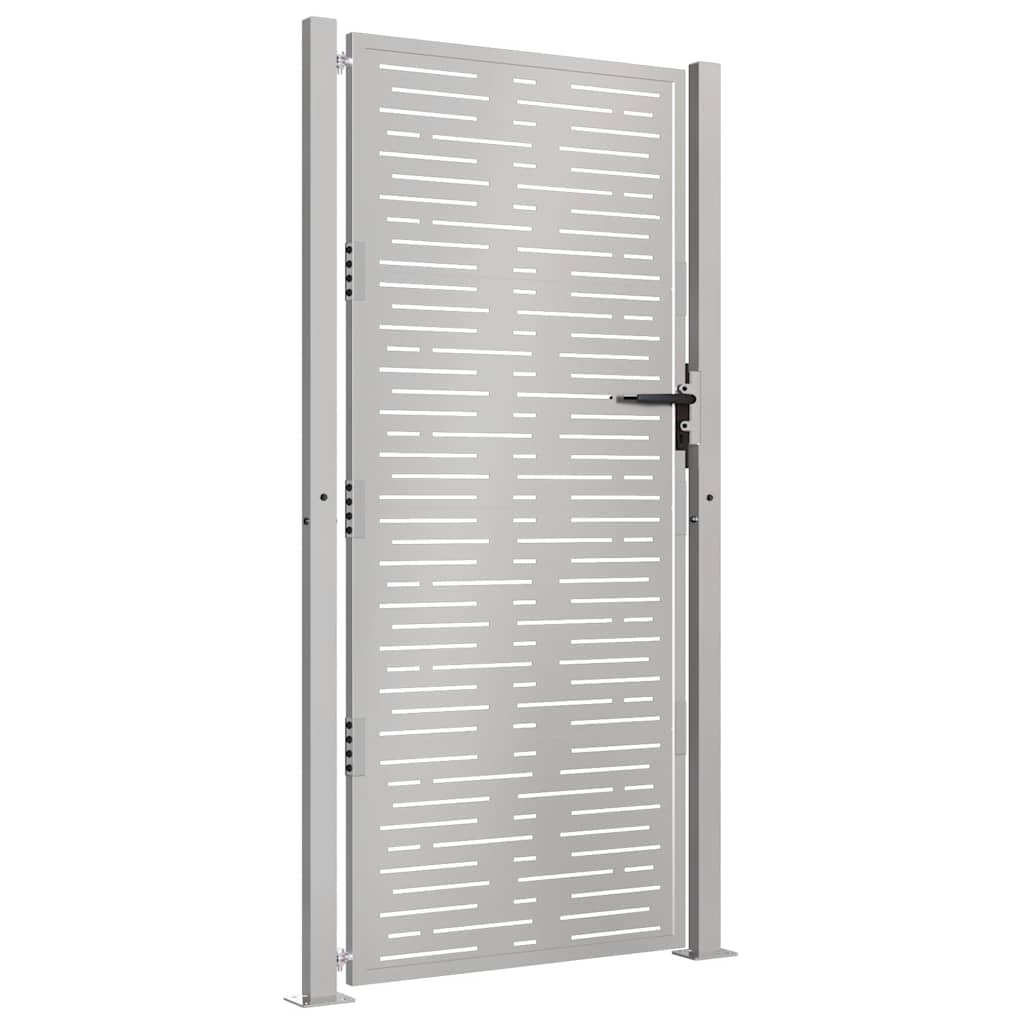 vidaXL Poort 105x205 cm vierkant cortenstaal afbeelding