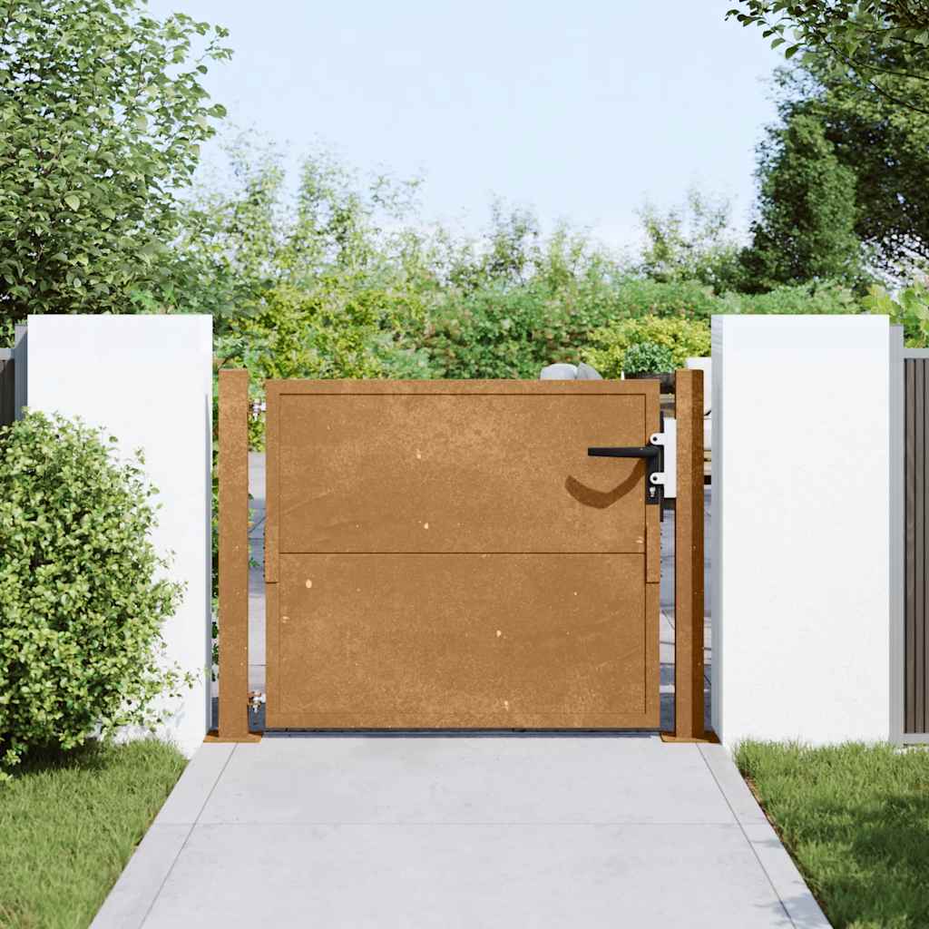 vidaXL Gartentor 105x105 cm Cortenstahl