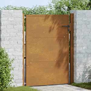 vidaXL Garden Gate 100x150 cm Corten Steel