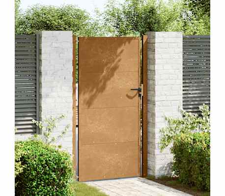 vidaXL Corten ac&eacute;l kerti kapu 100x200 cm