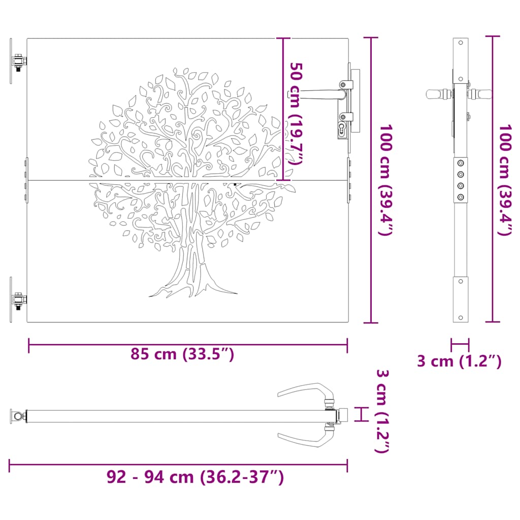 Loungeset 9-delig met Kussens Massief Grenenhout Meerdere Kleuren vidaXL - Afbeelding 33 van 131