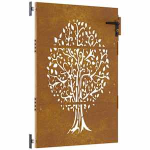 vidaXL aiav&auml;rav 85 x 125 cm corten terasest, puudisainiga