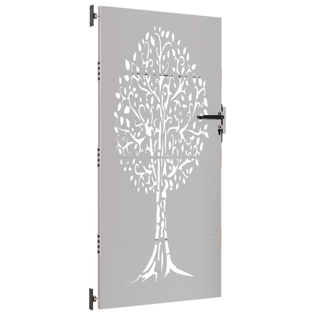 vidaXL famintás corten acél kerti kapu 85x200 cm