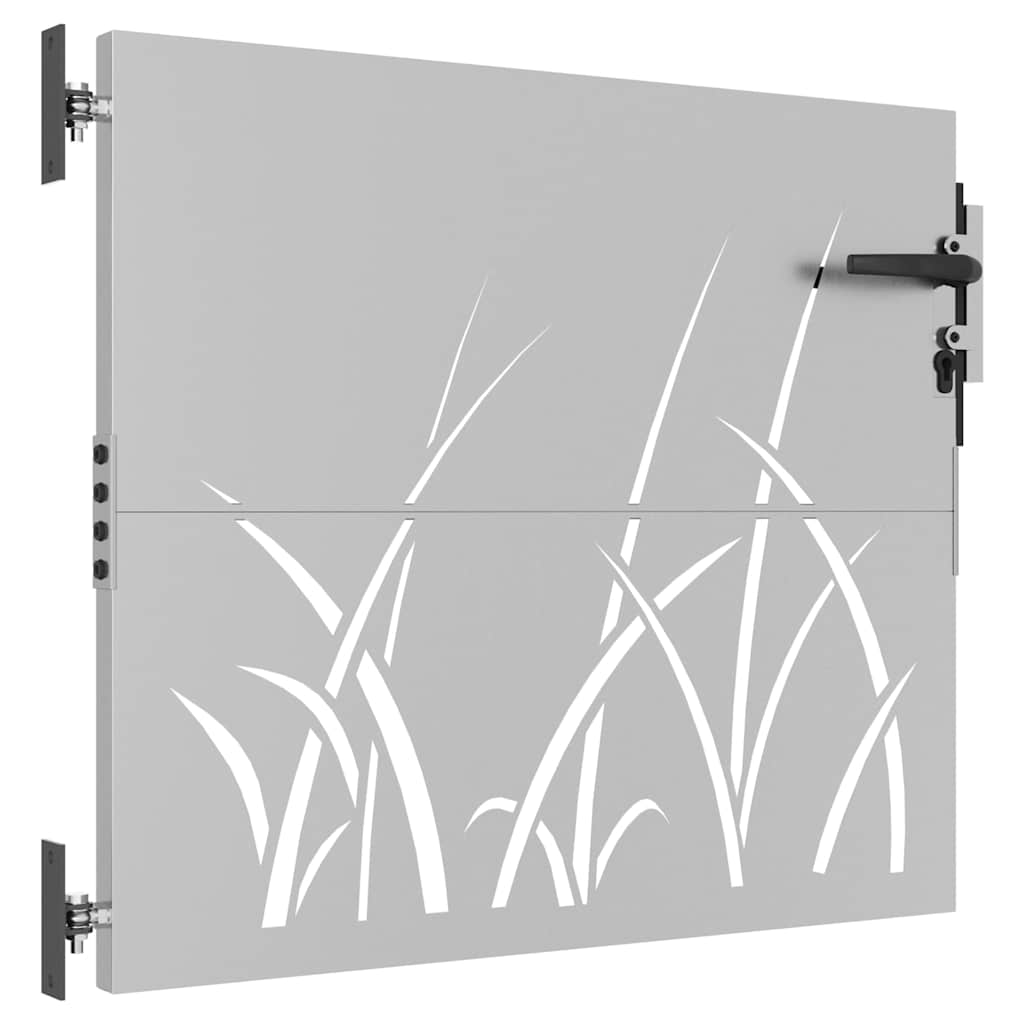 vidaXL Poort 85x75 cm grasontwerp cortenstaal afbeelding